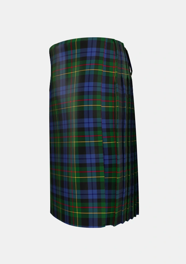 Traditional_Gow_Hunting_2_Tartan_1893_kilt_left_image_with_pleated_design_and_adjustable_buckles_for_men