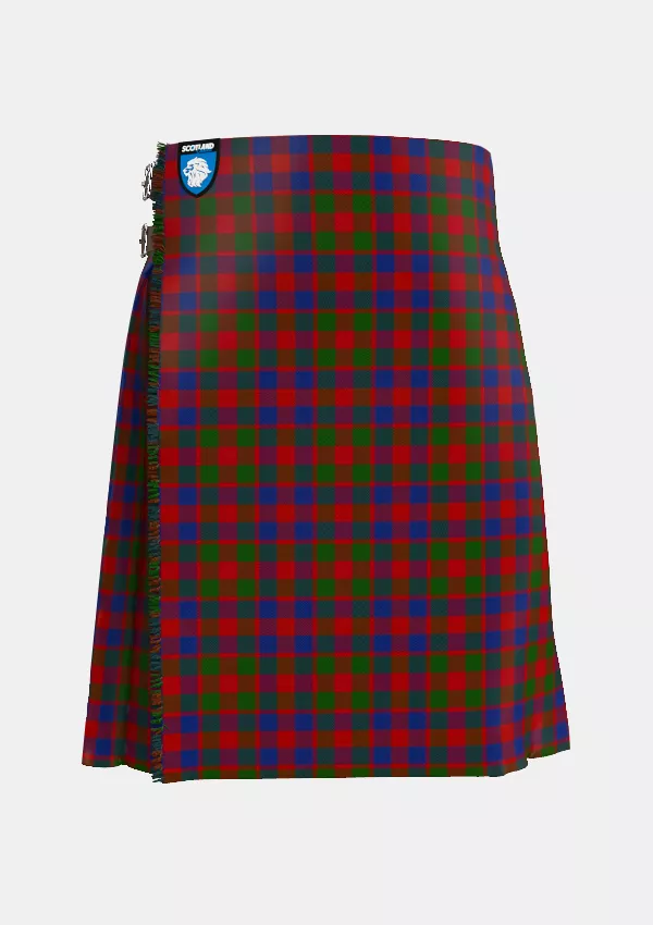 Traditional_Gow_Tartan_5916_kilt_front_image_with_pleated_design_and_adjustable_buckles_for_men
