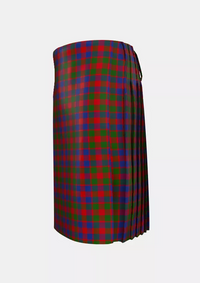 Traditional_Gow_Tartan_5916_kilt_left_image_with_pleated_design_and_adjustable_buckles_for_men