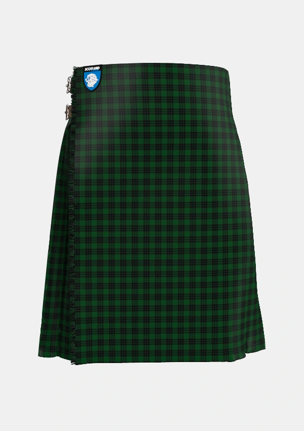 Traditional_Graham_2_Tartan_786_kilt_front_image_with_pleated_design_and_adjustable_buckles_for_men