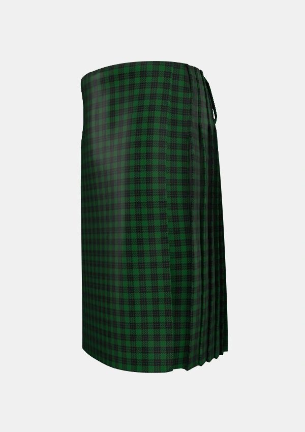 Traditional_Graham_2_Tartan_786_kilt_left_image_with_pleated_design_and_adjustable_buckles_for_men
