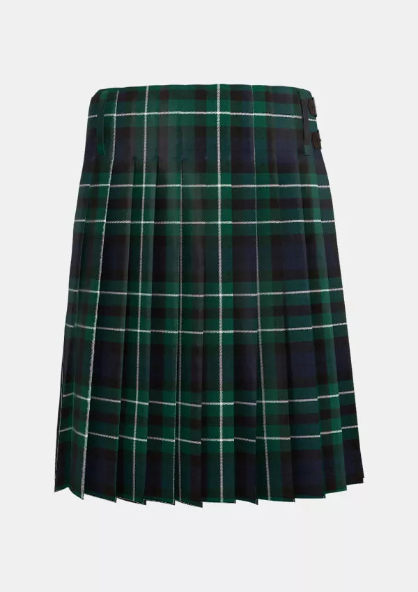 Traditional_Graham_of_Montrose_Modern_Tartan_kilt_back_image_with_pleated_design_and_adjustable_buckles_for_men