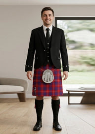 Traditional_Graham_tartan_Kilt_and_Argyle_Jacket_Kilt_Outfit_front_image