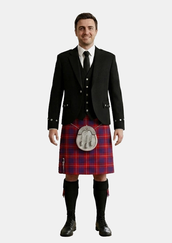 Traditional_Graham_tartan_Kilt_and_Argyle_Jacket_Kilt_Outfits_front_image
