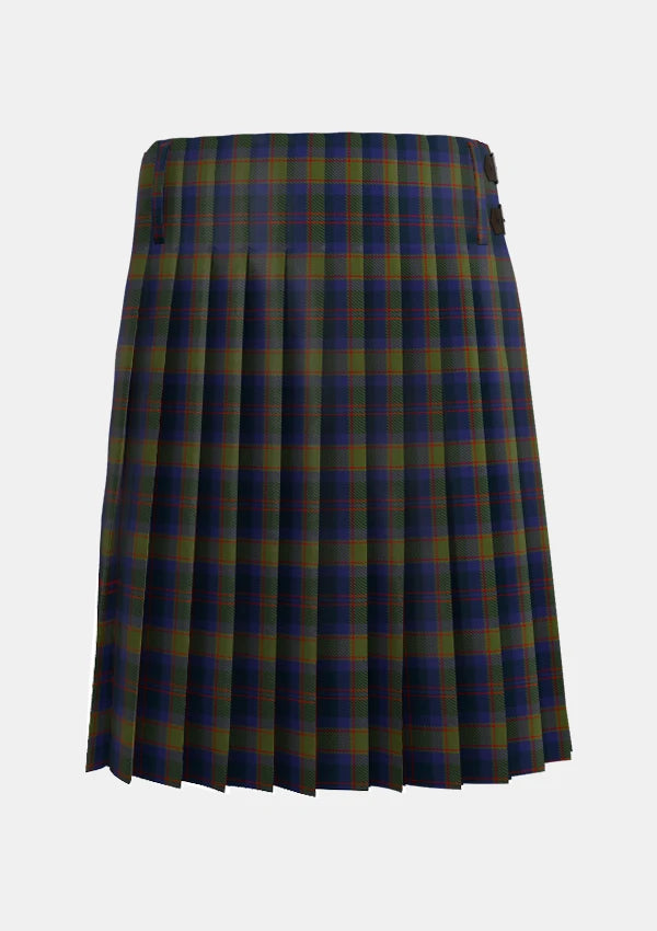 Traditional_Grampian_Tartan_kilt_2151_back_image_with_pleated_design_and_adjustable_buckles_for_men
