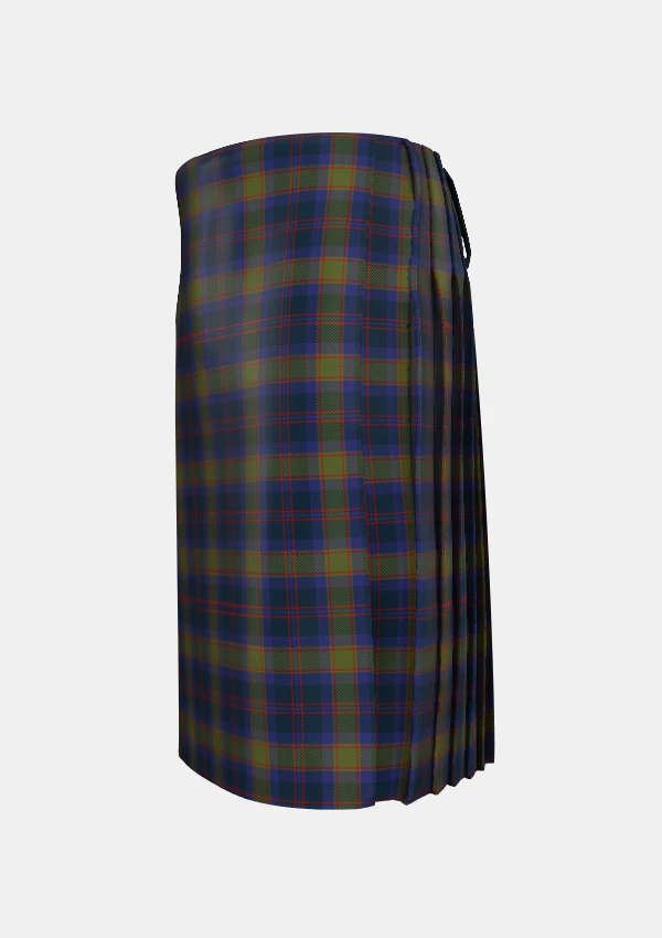 Traditional_Grampian_Tartan_kilt_2151_left_image_with_pleated_design_and_adjustable_buckles_for_men