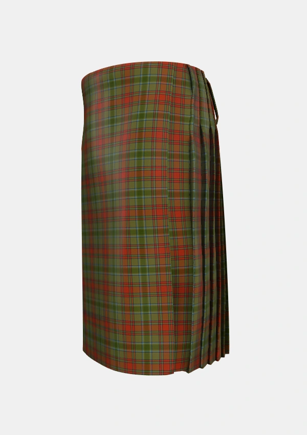 Traditional_Grant_1714_Tartan_960_kilt_left_image_with_pleated_design_and_adjustable_buckles_for_men