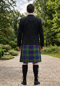 Traditional_Greene_Tartan_4187_Kilt_and_Argyle_Jacket_Kilt_Outfit_back_image