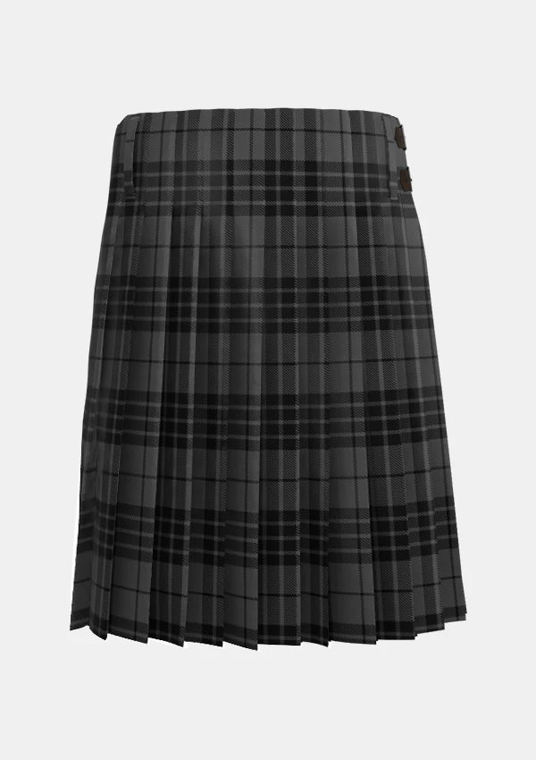 Traditional_Grey_Spirit_tartan_back_image_with_pleated_design_and_adjustable_buckles_for_men
