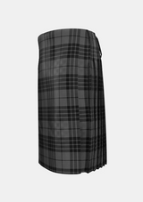 Traditional_Grey_Spirit_tartan_left_image_with_pleated_design_and_adjustable_buckles_for_men