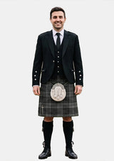 Traditional_Grey_Watch_Tartan_Kilt_and_Argyle_Jacket_Kilt_Outfits_front_image