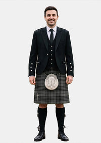 Traditional_Grey_Watch_Tartan_Kilt_and_Argyle_Jacket_Kilt_Outfits_front_image