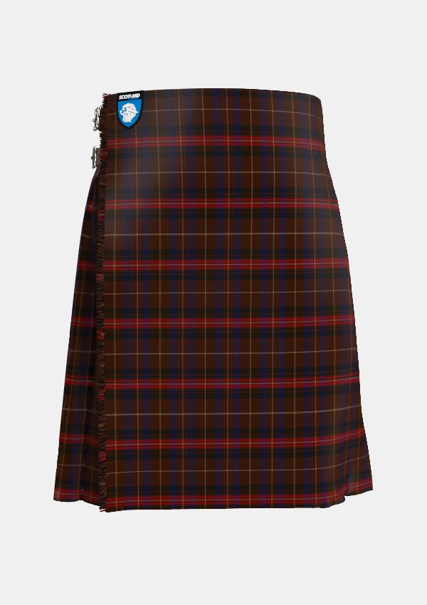 Traditional_Griffiths_of_Wales_tartan_front_image_with_pleated_design_and_adjustable_buckles_for_men