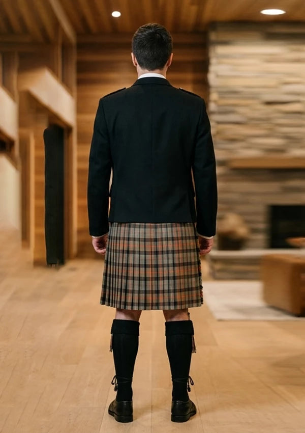 Traditional_Gunn_Weathered_Tartan_Kilt_and_Argyle_Jacket_Kilt_Outfit_back_image