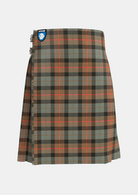 Traditional_Gunn_Weathered_Tartan_kilt_front_image_with_pleated_design_and_adjustable_buckles_for_men