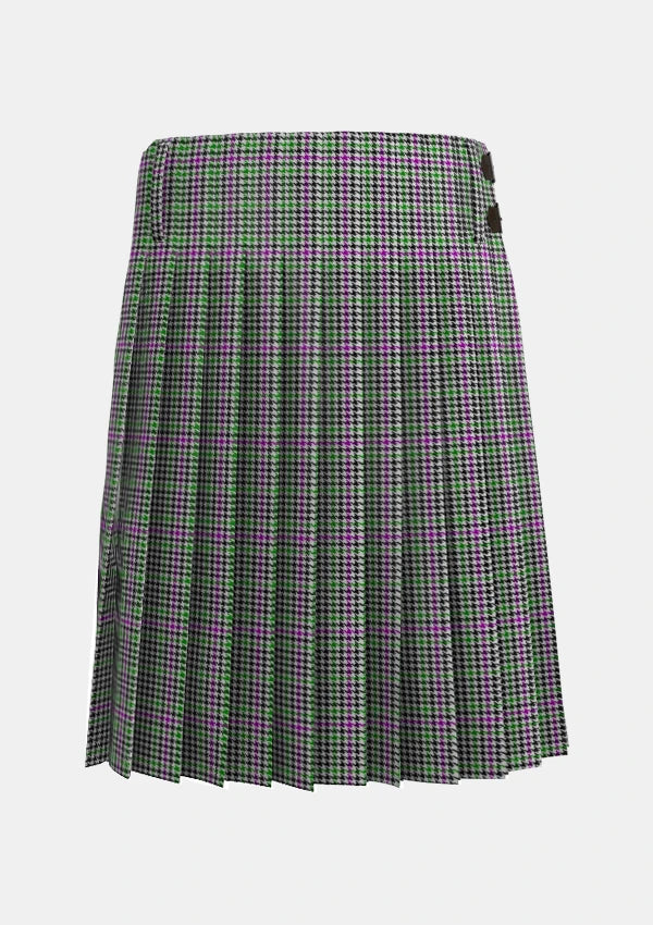 Traditional_Halliday_Tartan_kilt_7552_back_image_with_pleated_design_and_adjustable_buckles_for_men