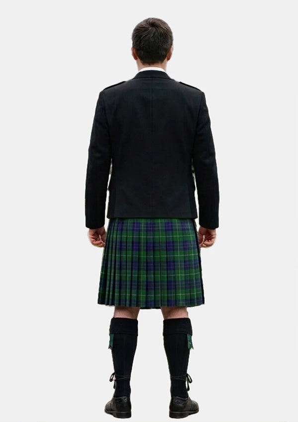 Traditional_Hamilton_Green_Hunting_Tartan_139_Kilt_and_Argyle_Jacket_Kilt_Outfits_back_image