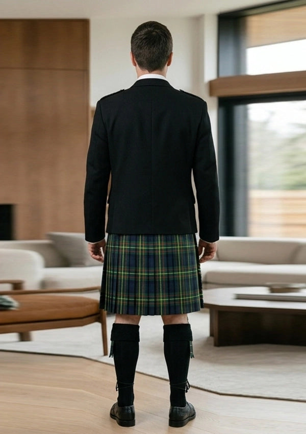 Traditional_Hamilton_Tartan_Kilt_and_Argyle_Jacket_Kilt_Outfit_back_image