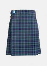 Traditional_Hannay_Blue_Tartan_6509_kilt_front_image_with_pleated_design_and_adjustable_buckles_for_men