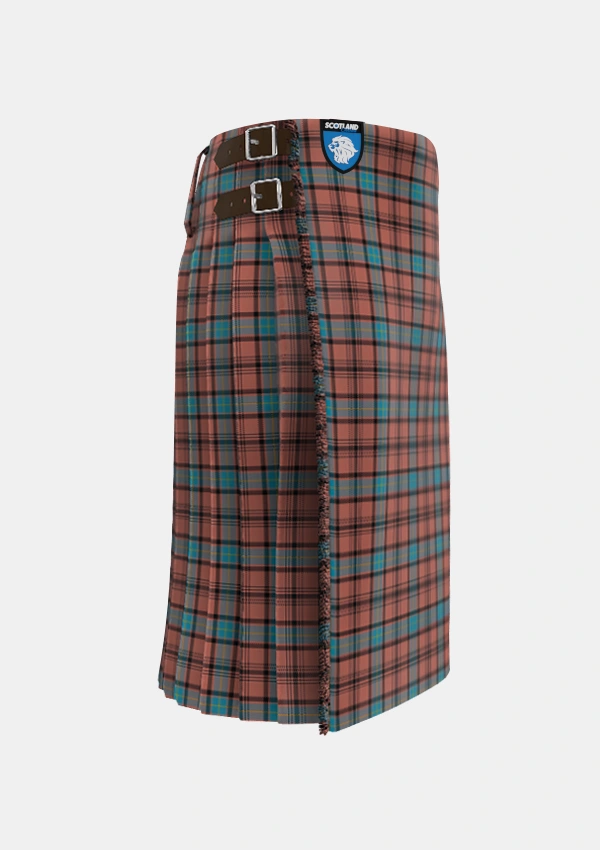 Traditional_Hannay_Dress_Tartan_6129_kilt_right_image_with_pleated_design_and_adjustable_buckles_for_men