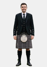 Traditional_Harris_Mist_tartan_13674_Kilt_and_Argyle_Jacket_Kilt_Outfits_front_image
