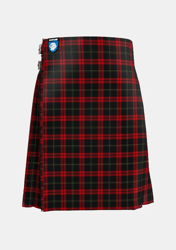 Traditional_Harvie_Tartan_kilt_front_image_with_pleated_design_and_adjustable_buckles_for_men
