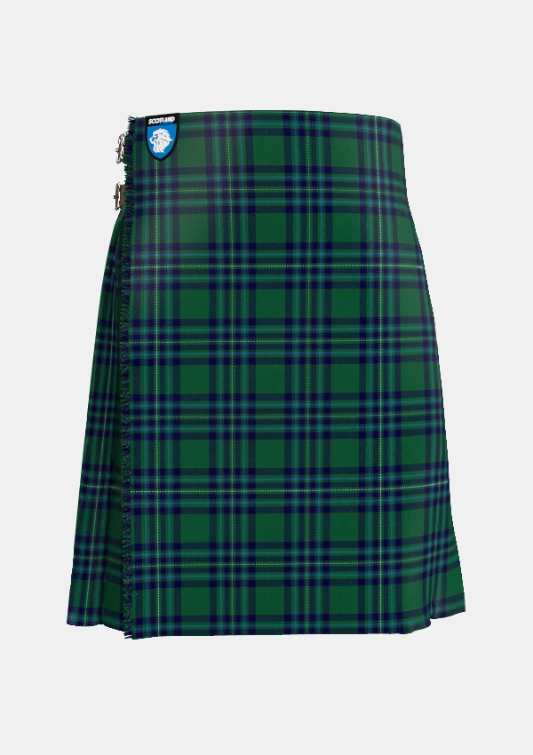 Traditional_Hastings-Stephenson_Tartan_kilt_front_image_with_pleated_design_and_adjustable_buckles_for_men