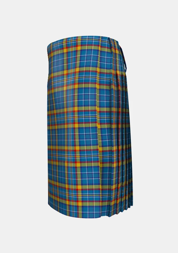 Traditional_Healy_Tartan_kilt_6236_left_image_with_pleated_design_and_adjustable_buckles_for_men