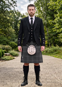 Traditional_Hebridean_Cairn_Tartan_6822_Kilt_and_Argyle_Jacket_Kilt_Outfit_front_image