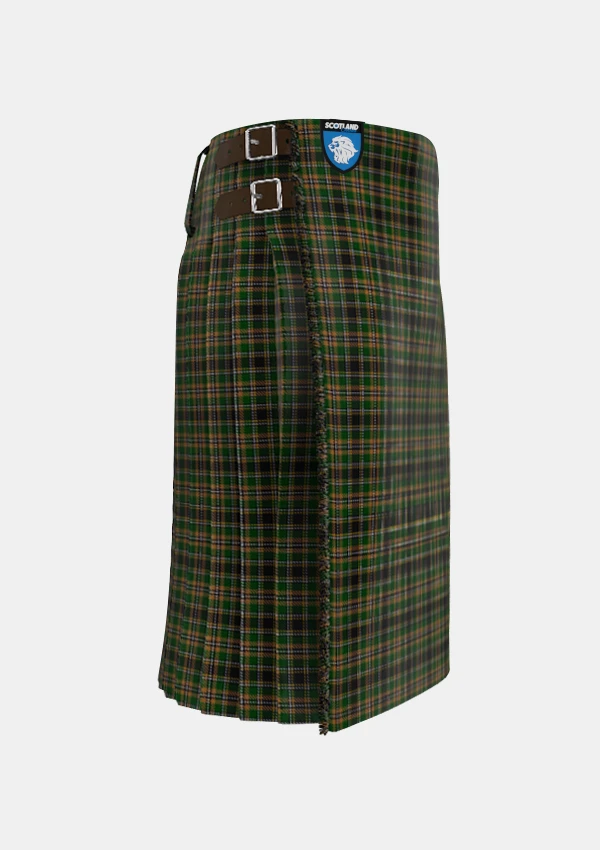 Traditional_Hebrides_Tartan_kilt_right_image_with_pleated_design_and_adjustable_buckles_for_men