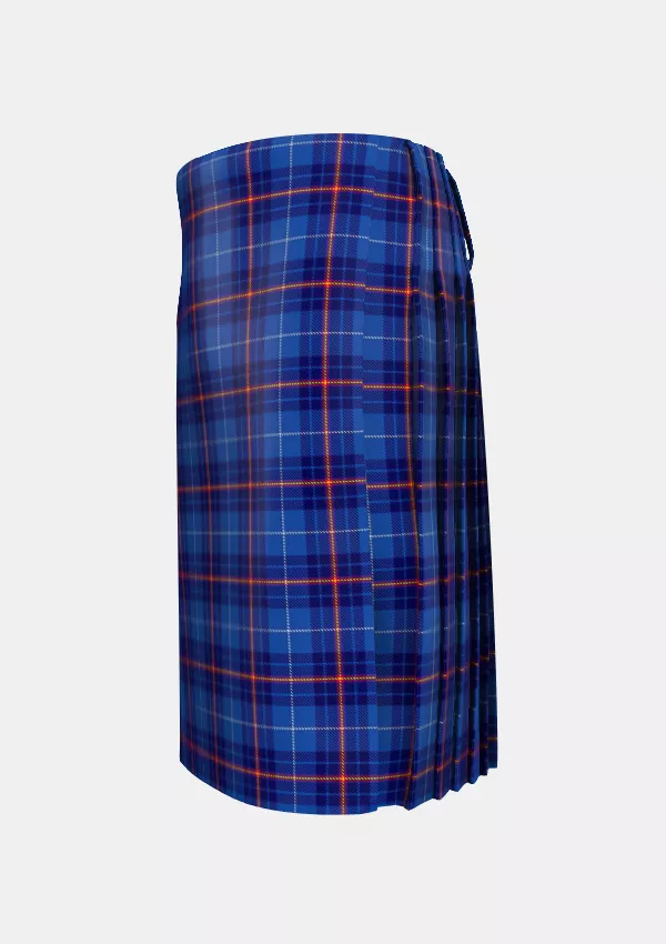 Traditional_Higgins_School_of_Highland_Dance_Tartan_kilt_left_image_with_pleated_design_and_adjustable_buckles_for_men