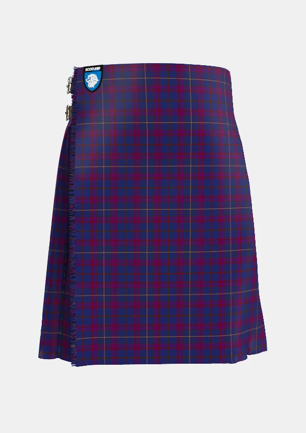 Traditional_Highland_Cathedral_Tartan_kilt_6136_front_image_with_pleated_design_and_adjustable_buckles_for_men