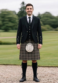Traditional_Highland_Granite_tartan_6499_Kilt_and_Argyle_Jacket_Kilt_Outfit_front_image