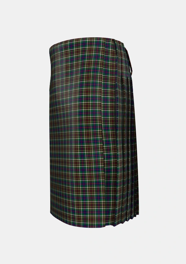 Traditional_Hislop_Hyslop_Hunting_2_Tartan_2135_kilt_left_image_with_pleated_design_and_adjustable_buckles_for_men