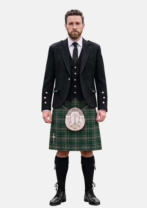 Traditional_Hogan_Tartan_10071_Kilt_and_Argyle_Jacket_Kilt_Outfits_front_image