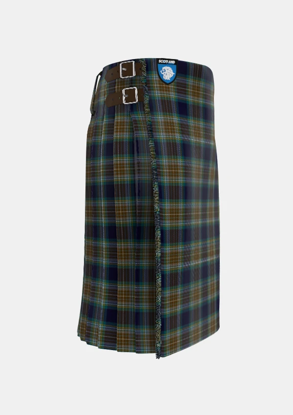 Traditional_Holyrood_Tartan_kilt_right_image_with_pleated_design_and_adjustable_buckles_for_men