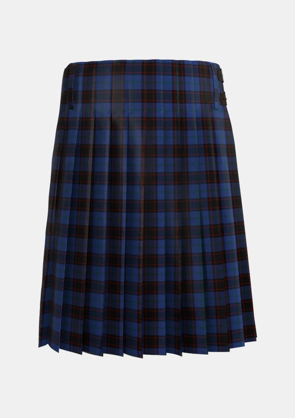 Traditional_Home_or_Hume_Vestiarium_Scoticum_Tartan_127_kilt_back_image_with_pleated_design_and_adjustable_buckles_for_men