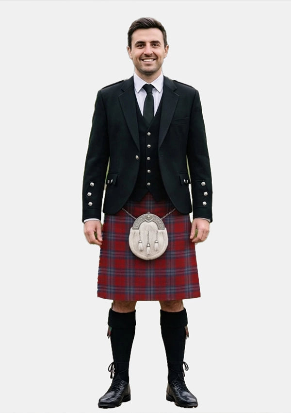 Traditional_House_of_Edgar_tartan_5825_Kilt_and_Argyle_Jacket_Kilt_Outfits_front_image