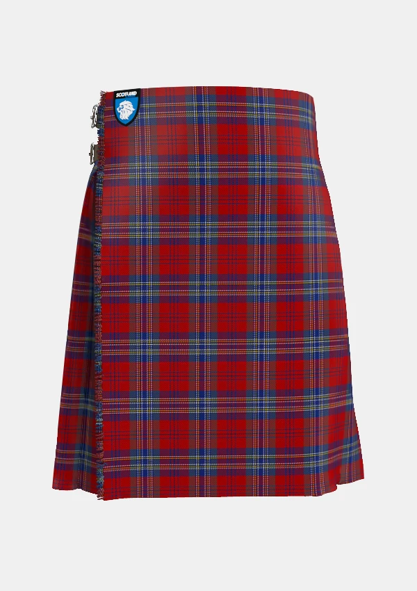 Traditional_House_of_Edgar_tartan_front_image_with_pleated_design_and_adjustable_buckles_for_men