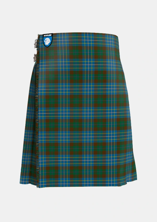 Traditional_Hughes_Interconnection_Int_Tartan_6037_kilt_front_image_with_pleated_design_and_adjustable_buckles_for_men