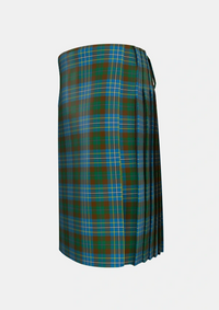 Traditional_Hughes_Interconnection_Int_Tartan_6037_kilt_left_image_with_pleated_design_and_adjustable_buckles_for_men