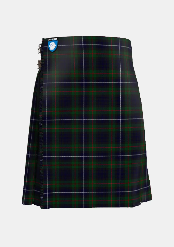 Traditional_Humphries_Tartan_kilt_front_image_with_pleated_design_and_adjustable_buckles_for_men