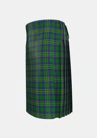 Traditional_Hunter_of_Hunterston_Tartan_719_kilt_left_image_with_pleated_design_and_adjustable_buckles_for_men