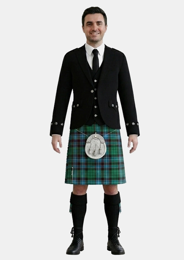 Traditional_Hunter_tartan_Kilt_and_Argyle_Jacket_Kilt_Outfits_front_image