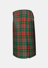 Traditional_Hutcheson_Tartan_kilt_3808_left_image_with_pleated_design_and_adjustable_buckles_for_men