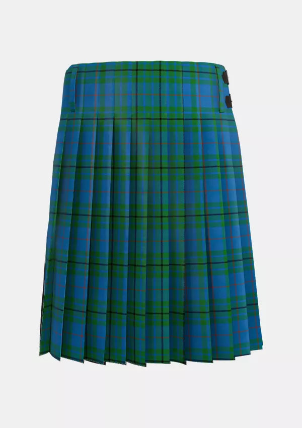 Traditional_Hutton_Ancient_Tartan_kilt_back_image_with_pleated_design_and_adjustable_buckles_for_men