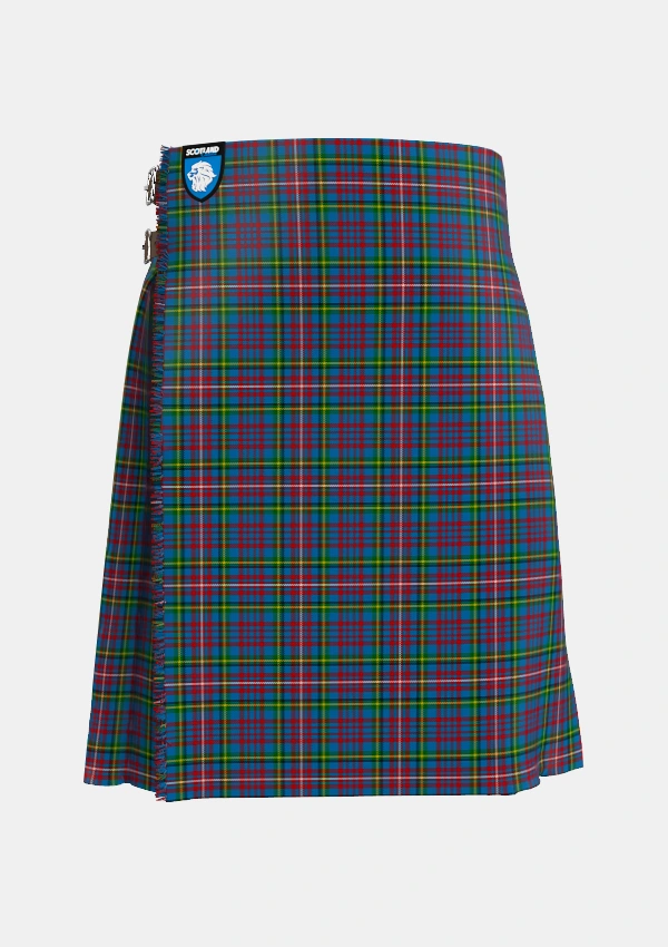 Traditional_Hyndman_Tartan_2134_kilt_front_image_with_pleated_design_and_adjustable_buckles_for_men