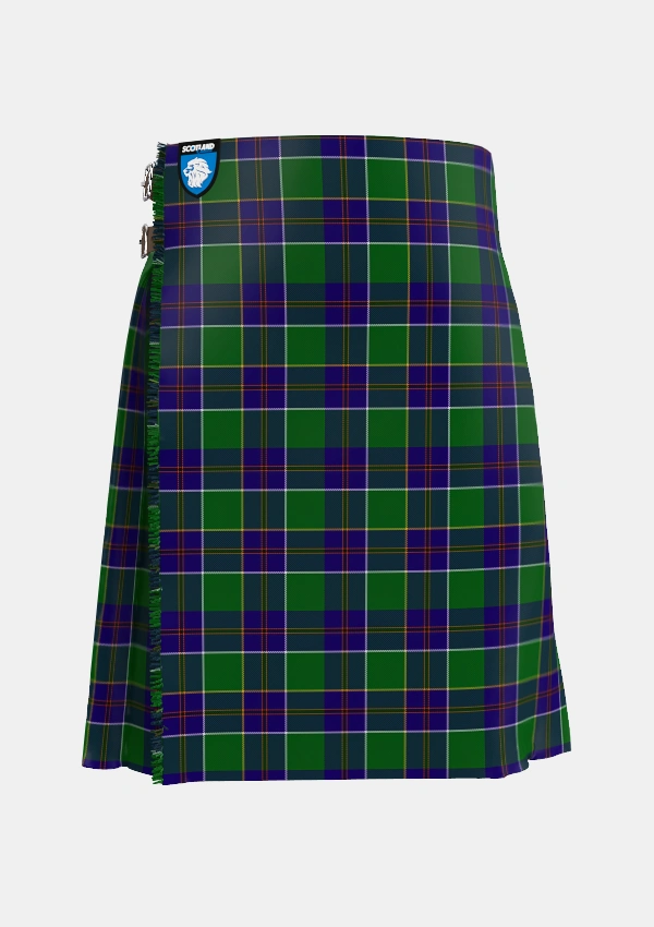 Traditional_Inkster_Tartan_2310_kilt_front_image_with_pleated_design_and_adjustable_buckles_for_men