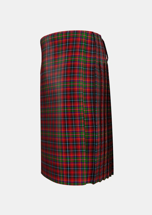 Traditional_Innes_3_Tartan_6022_kilt_left_image_with_pleated_design_and_adjustable_buckles_for_men