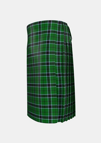 Traditional_Innes_Hunting_Tartan_368_kilt_left_image_with_pleated_design_and_adjustable_buckles_for_men